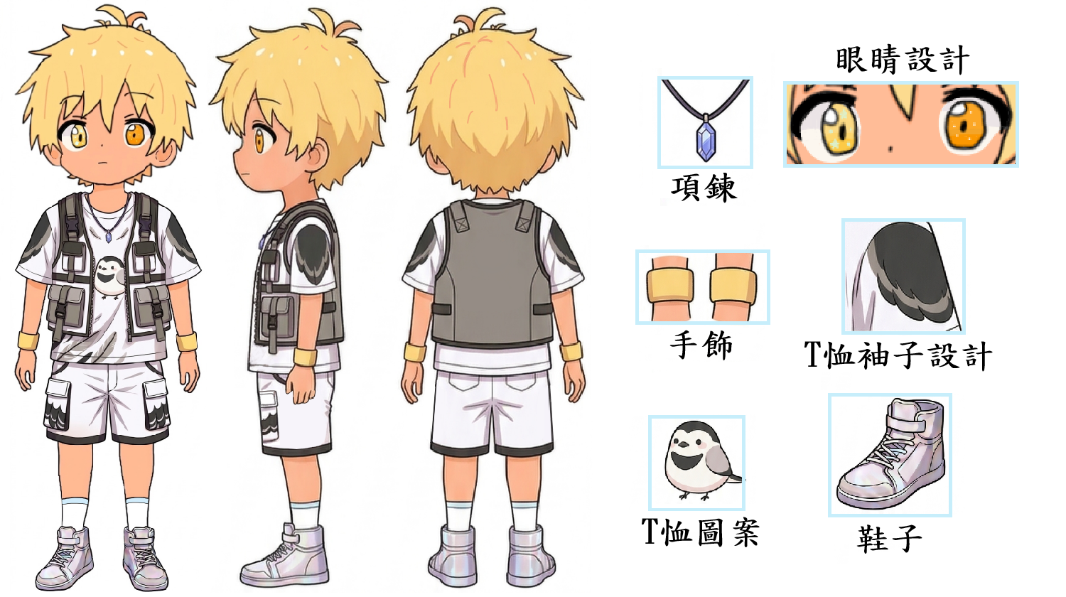 星希羽三視圖